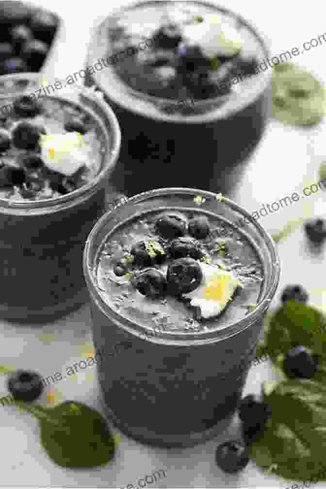 A Creamy And Antioxidant Packed Shake Made With Kefir, Blueberries, And Flax Seeds Probiotic Drinks And Smoothies: Delicious Probiotic Drink And Smoothie Recipes For A Balanced Healthy Gut