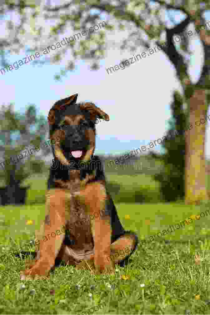 A Cute German Shepherd Puppy Sitting On The Grass German Shepherd 101: How To Care For German Shepherd Puppies And Have A Healthy Happy Dog (German Shepherd Puppies German Shepherd)