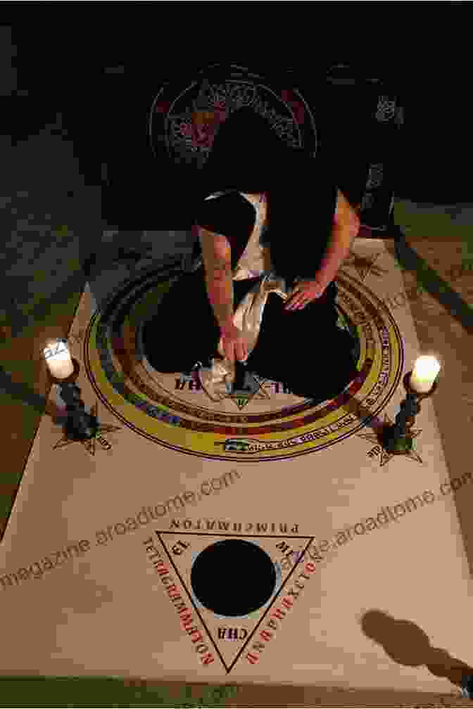 A Depiction Of A Satanic Goetia Protection Ritual, With A Practitioner Surrounded By A Protective Shield. Satanic Goetia Magick: Protection Healing And Destruction