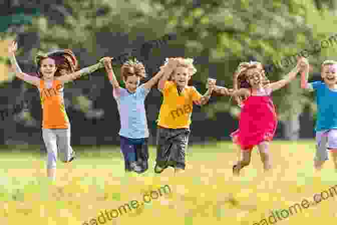 A Group Of Children Playing Happily In A Field, Their Clothes Adorned With Rainbow Patterns. Rainbow Children: The Art Of Camilla D Errico