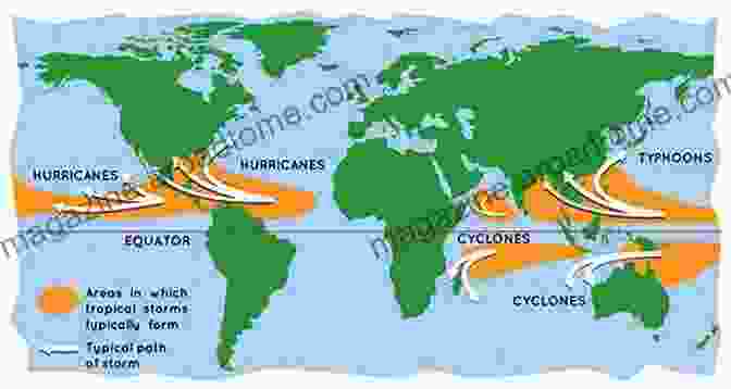 A Map Showcasing The Global Regions Where Hurricanes Are Most Likely To Form What Are Hurricanes? (Wicked Weather)