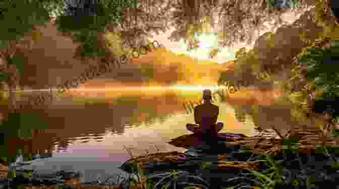 A Person Meditating In A Peaceful Setting, Surrounded By Nature. Self Mastery Through Conscious Autosuggestion By Emile Coue Illustrated