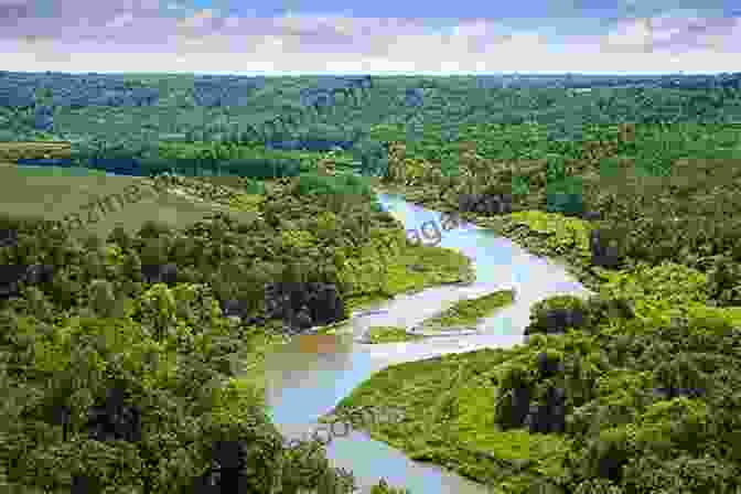 A Picturesque Landscape Of A Canal Winding Through Lush Greenery West Midland Canals Through Time: Severn Avon Birmingham