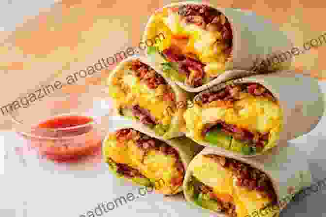 A Plate Of Bacon Breakfast Burritos Hello 150 Breakfast Bacon Recipes: Best Breakfast Bacon Cookbook Ever For Beginners Cream Cheese Cookbook Homemade Pizza Cookbook Bacon Keto Cookbook Mexican Breakfast Cookbook 1