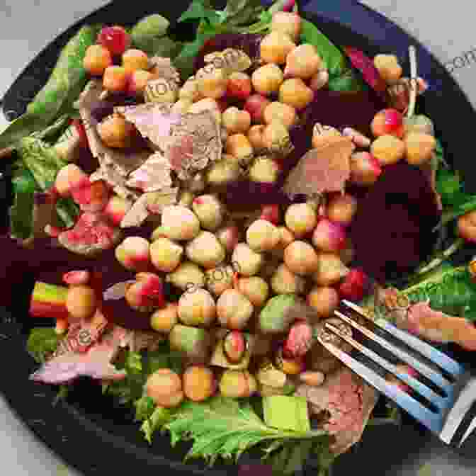 A Vibrant Roasted Beetroot And Chickpea Salad, Showcasing The Vibrant Colors And Textures Of Plant Based Cuisine Pixie S Plates: 70 Plant Focussed Recipes From Pixie Turner