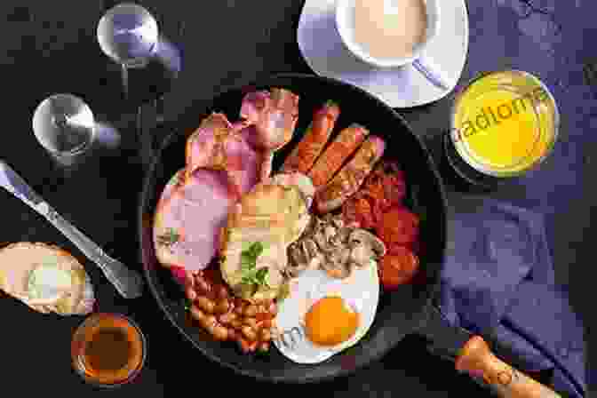 A Vibrant Spread Of An Irish Breakfast, Featuring Eggs, Bacon, Sausages, And Black Pudding Classic Irish Dishes To Try: Delicious Irish Recipes