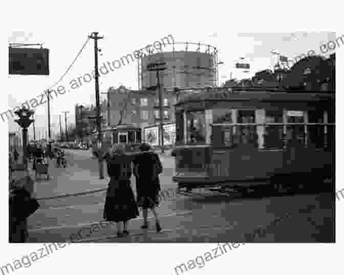 A Vintage Photograph Of A Trolley Passing Through A Suburban Neighborhood Suburban Philadelphia Trolleys Kenneth C Springirth