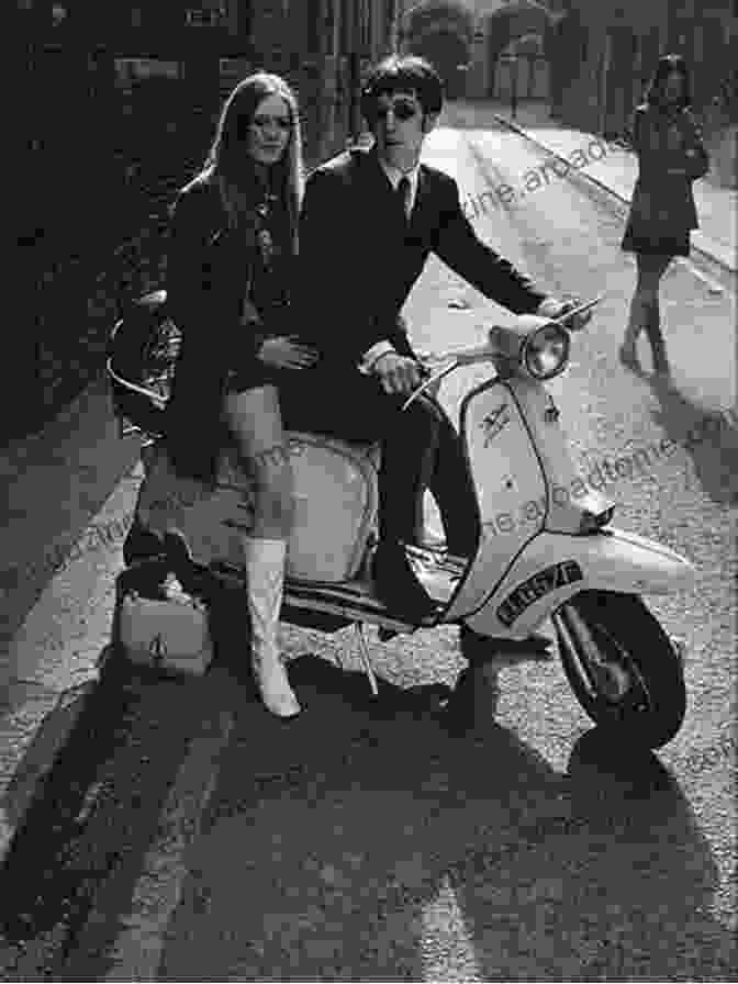 A Young Couple Posing On A Scooter In The 1960s A Transport Journey In Colour: Street Scenes Of The British Isles 1949 1969