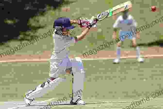 A Young Cricketer In Action, Eyes Focused, Bat Poised To Strike Crossing The Boundary: The Early Years In My Cricketing Life