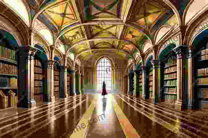 An Ancient Library Lined With Towering Bookshelves, Its Walls Adorned With Intricate Carvings And Celestial Charts. Knights Templar Encyclopedia: The Essential Guide To The People Places Events And Symbols Of The Free Download Of The Temple