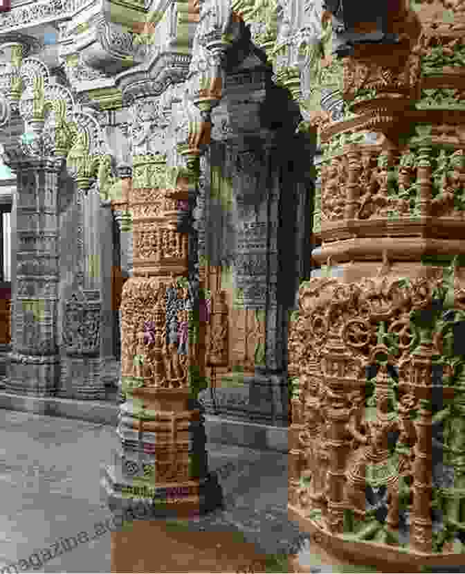 An Interior View Of The Somanatha Temple, Showcasing Its Towering Pillars And Intricate Carvings SOMANATHA: THE SHRINE ETERNAL K M Munshi