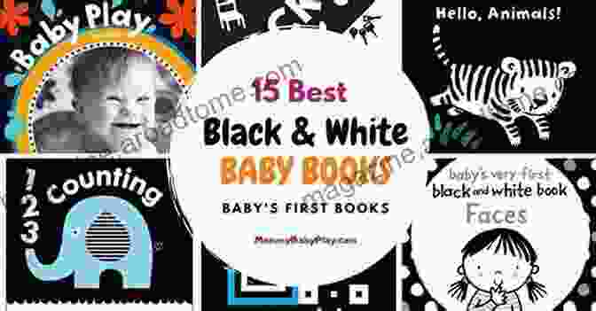 Baby Looking At Black And White Baby Book, Promoting Cognitive Development Black And White Baby 2: High Contrast Baby (Black And White Baby Books)