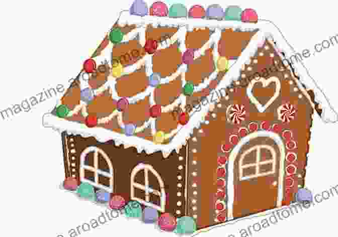 Enchanting Illustration Of The Gingerbread House Surrounded By Colorful Candy HANSEL GRETEL (My Favourite Illustrated Classics)