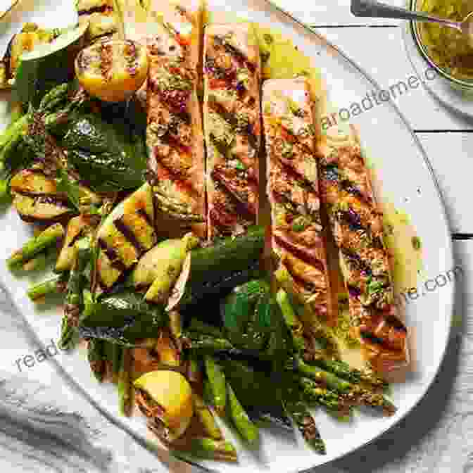 Grilled Salmon With Roasted Vegetables The Newest Healing Gallbladder Cleanse Cookbook: Essential Diet Recipes To Ease Pain Fever Chronic Diarrhea