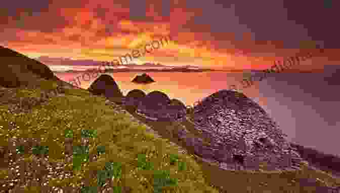 Image Of A Breathtaking Sunset Over The Skellig Islands, Ireland. Breathe In Breathe Out And Be Brave: Celtic Inspiration And Images From The Southwest Of Ireland To Carry You Through Each Week Of The Year