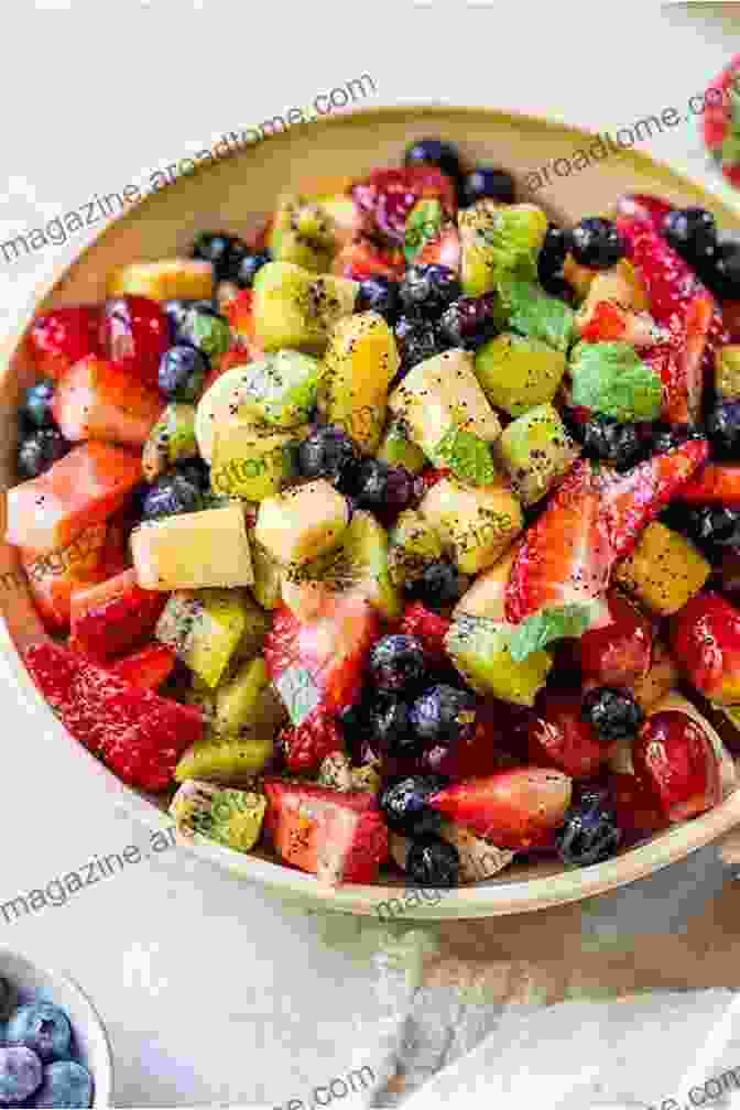 Photo Of A Colorful Salad Made With Fresh Vegetables, Fruits, And A Variety Of Toppings 365 Amazing 5 Minute Salad Recipes: Everything You Need In One 5 Minute Salad Cookbook