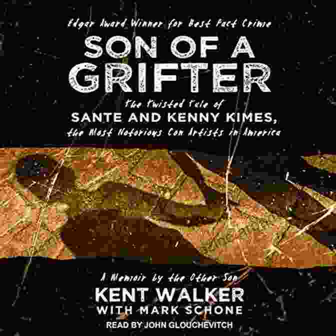 Son Of Grifter Book Cover Featuring A Man's Brooding Face Obscured By Shadows, Symbolizing The Protagonist's Inner Turmoil And The Enigmatic Nature Of His Identity. Son Of A Grifter: The Twisted Tale Of Sante And Kenny Kimes The Most Notorious Con Artists In America (True Crime (Avon Books))