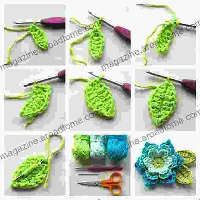 Vibrant Crochet Flowers And Leaves Hooked On Flowers 50 Flowers 8 Leaves 6 Critters Crochet Patterns